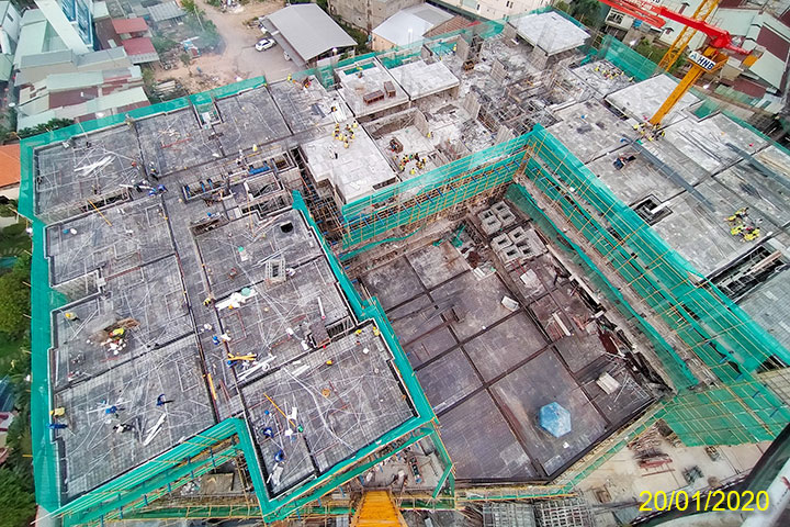 TIẾN ĐỘ CÔNG TRÌNH OPAL BOULEVARD 01/2020